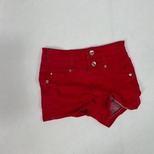 #1877 Justice Premium Jeans Bright Red Kid’s Shorts | Size: 10S